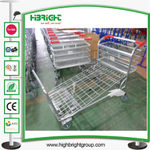 Heavy Duty Supermarket Metal Warehouse Cart